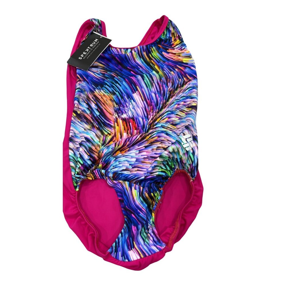 Spektrum Girls Adult XS Swirl Print Leotard NWT